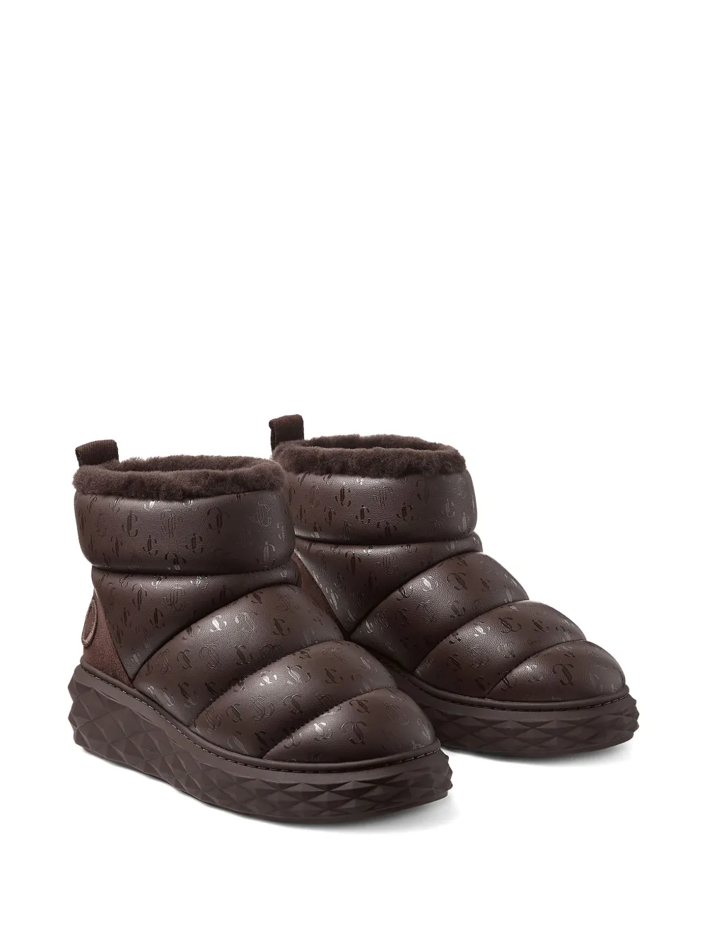 Jimmy Choo Xan Calfskin-shearling Snow Boots In Multi