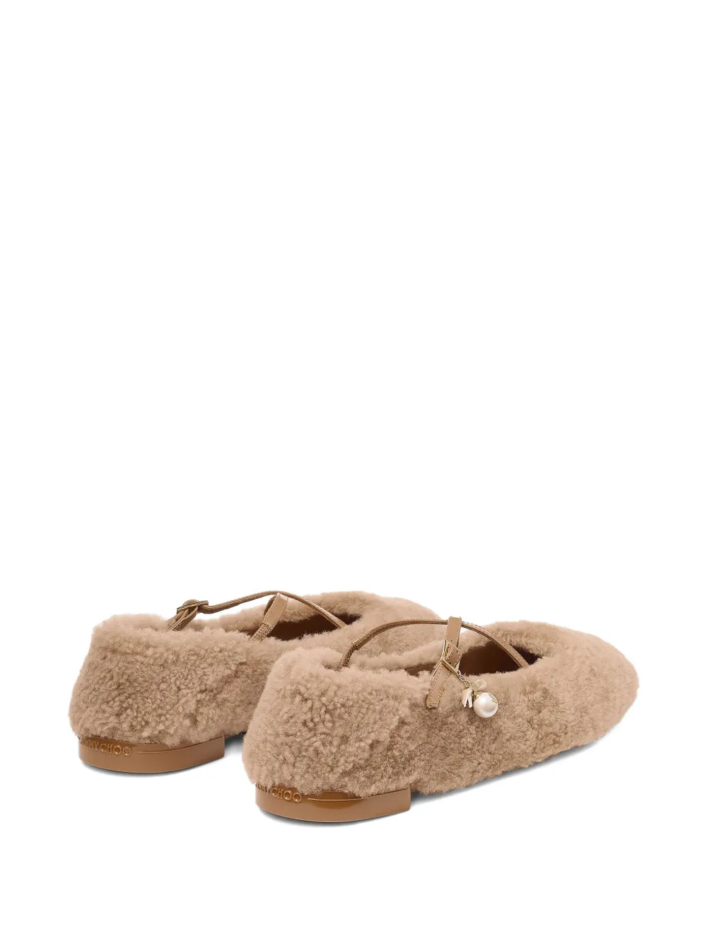 Jimmy Choo Eleri Ballet Flats In Brown