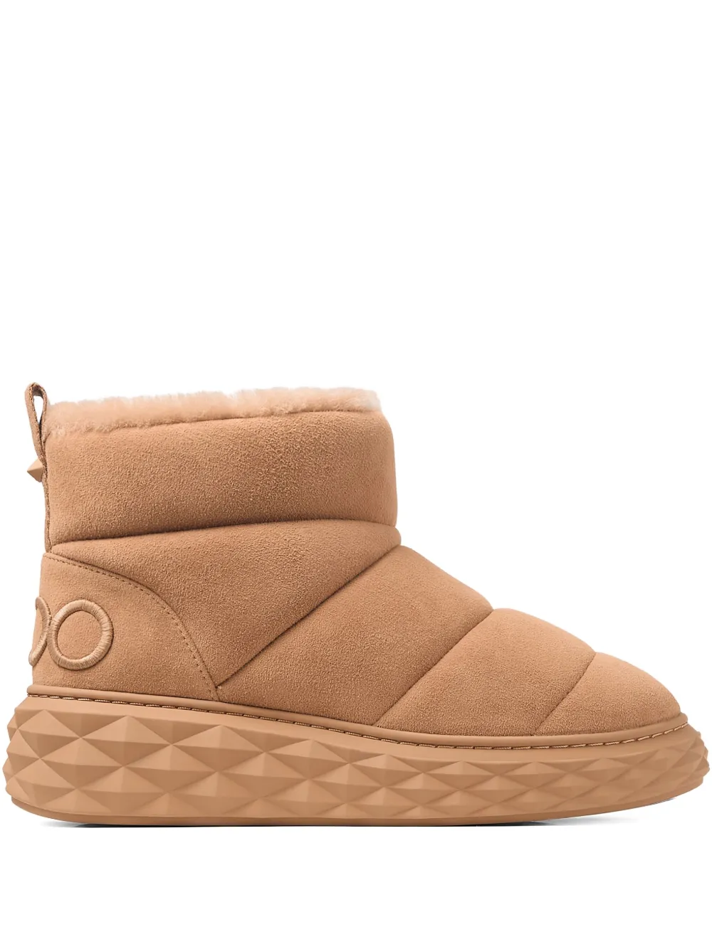 Jimmy Choo Xan Suede-shearling Snow Boots In Brown