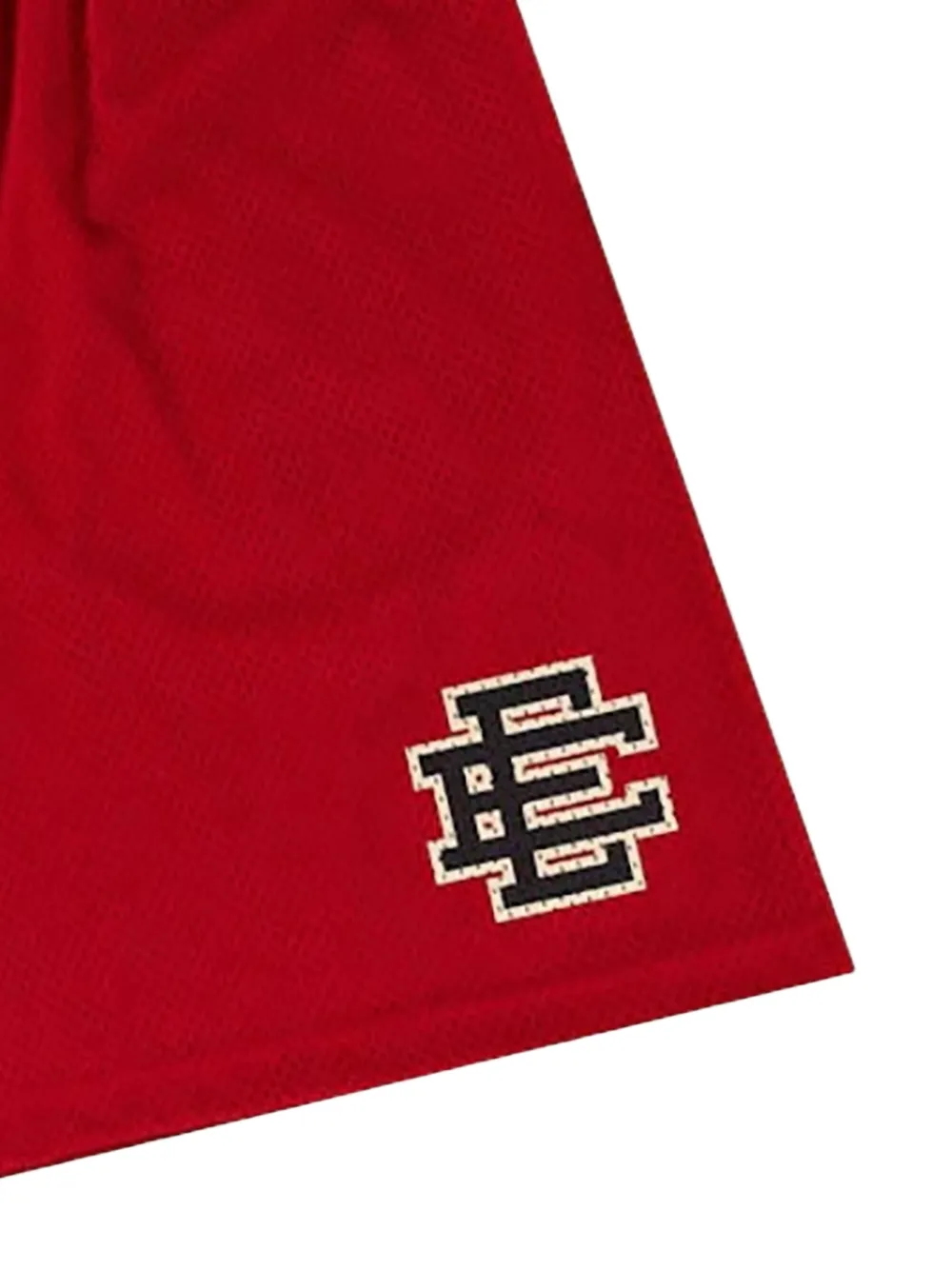 ERIC EMANUEL Basic shorts met logo-print Rood