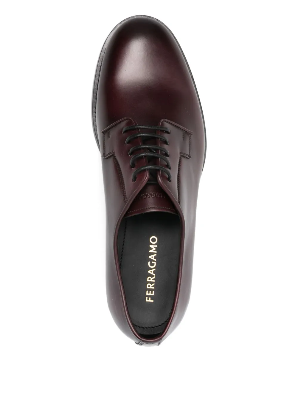 Ferragamo Lace-up Derby Shoes In Brown