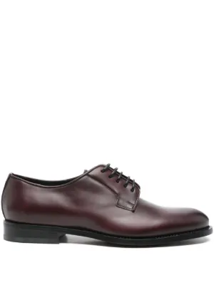 Hender Scheme Commando Blucher Leather Derby Shoes | Brown