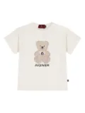 Aigner Kids teddy bear-appliqué logo T-shirt - White