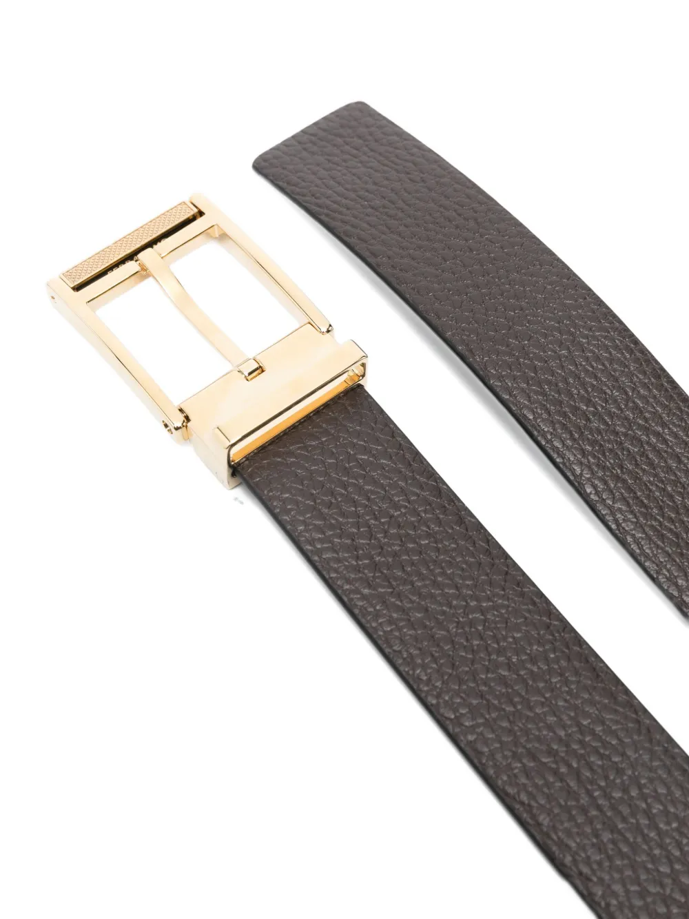 Ferragamo Riem met gegraveerd logo Bruin