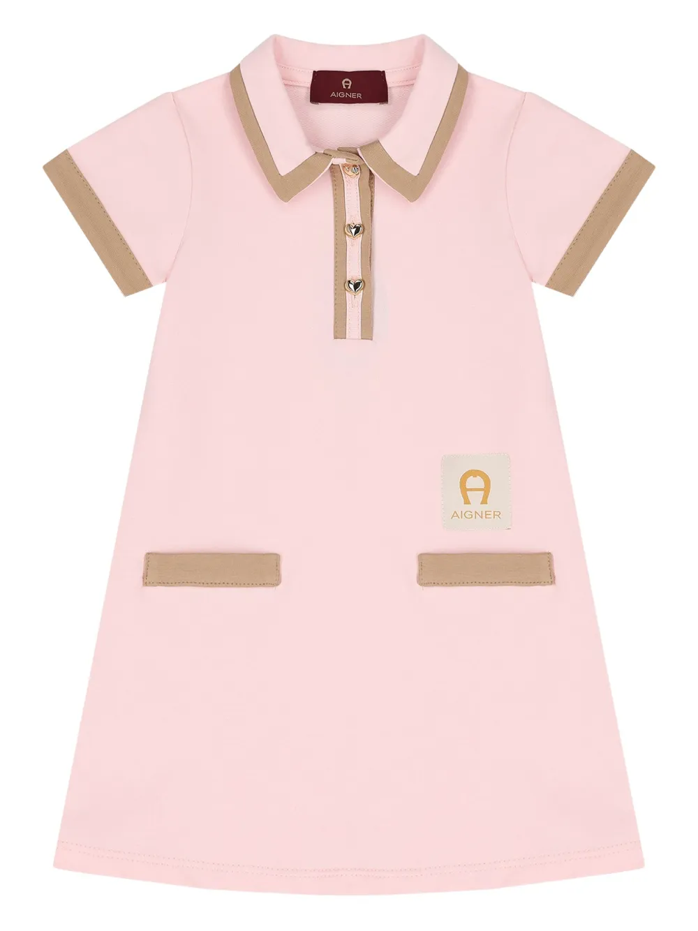 Aigner Kids logo polo dress | Pink | Image 1