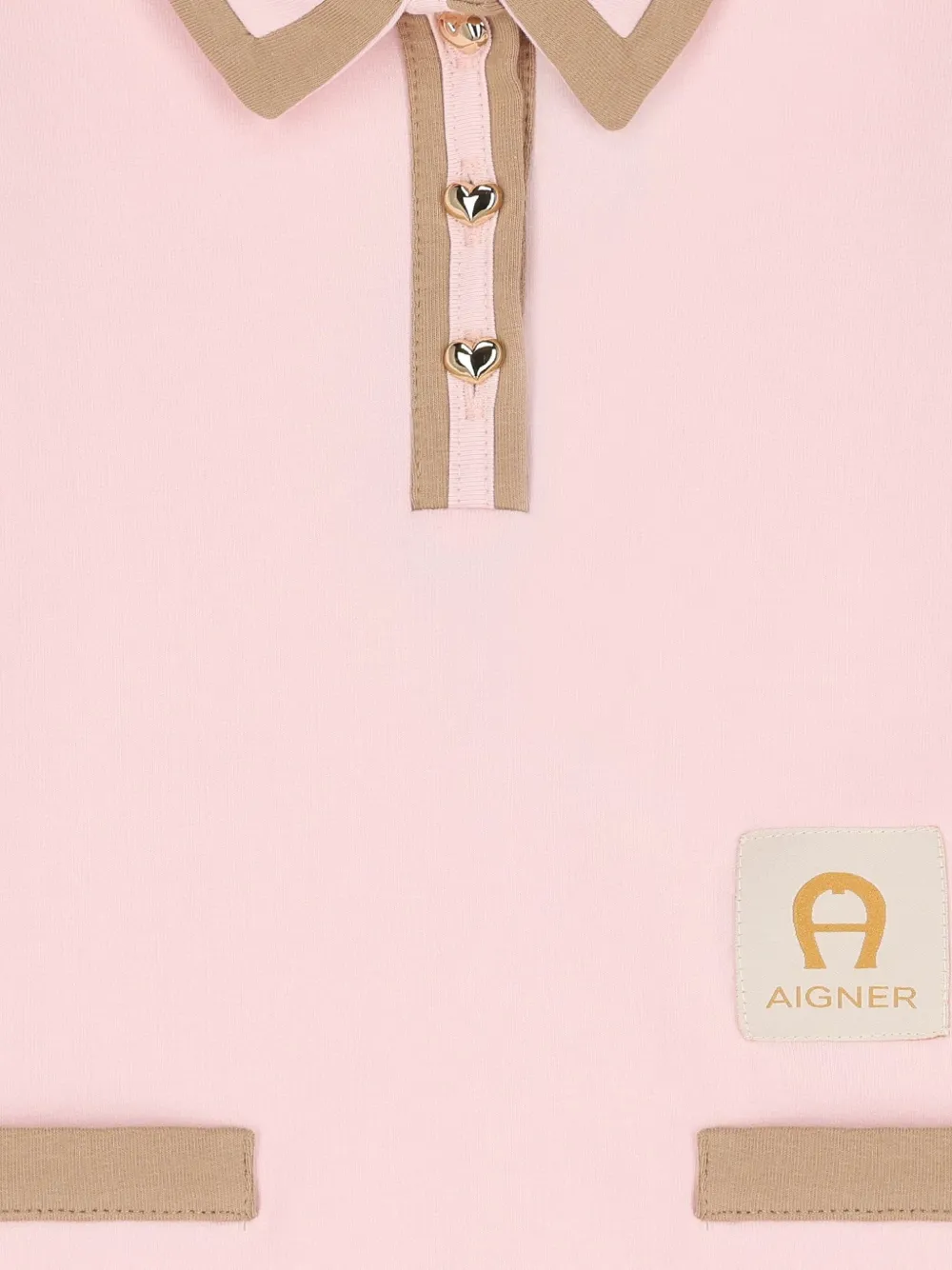 Aigner Logo Polo Dress In Pink