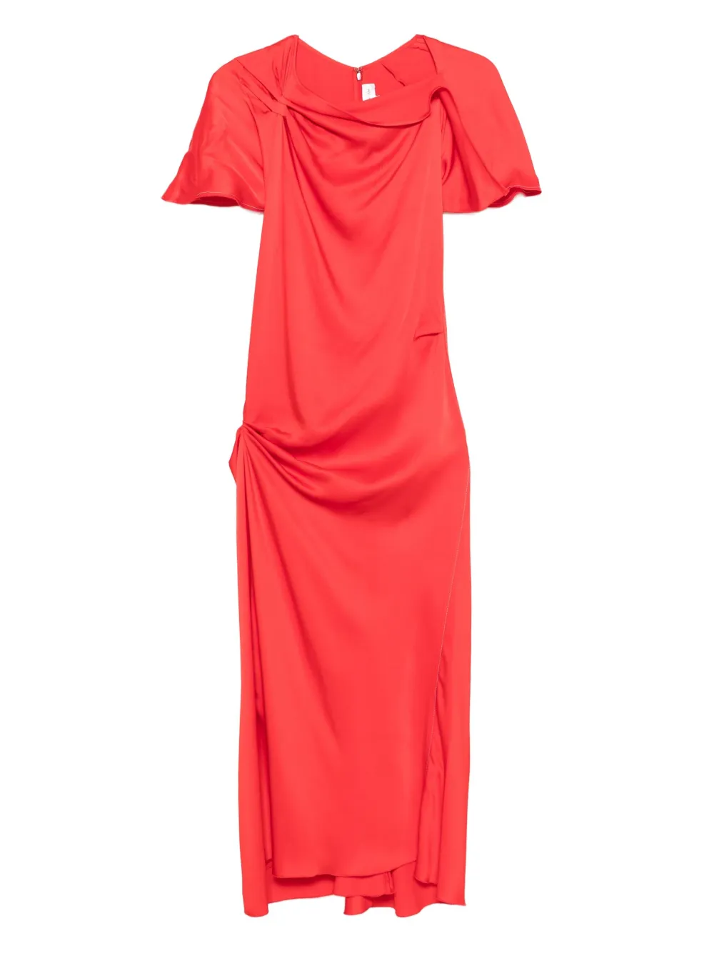 Victoria Beckham ドレープショルダー ドレス - レッド Victoria Beckham ドレープショルダー ドレス - レッド
