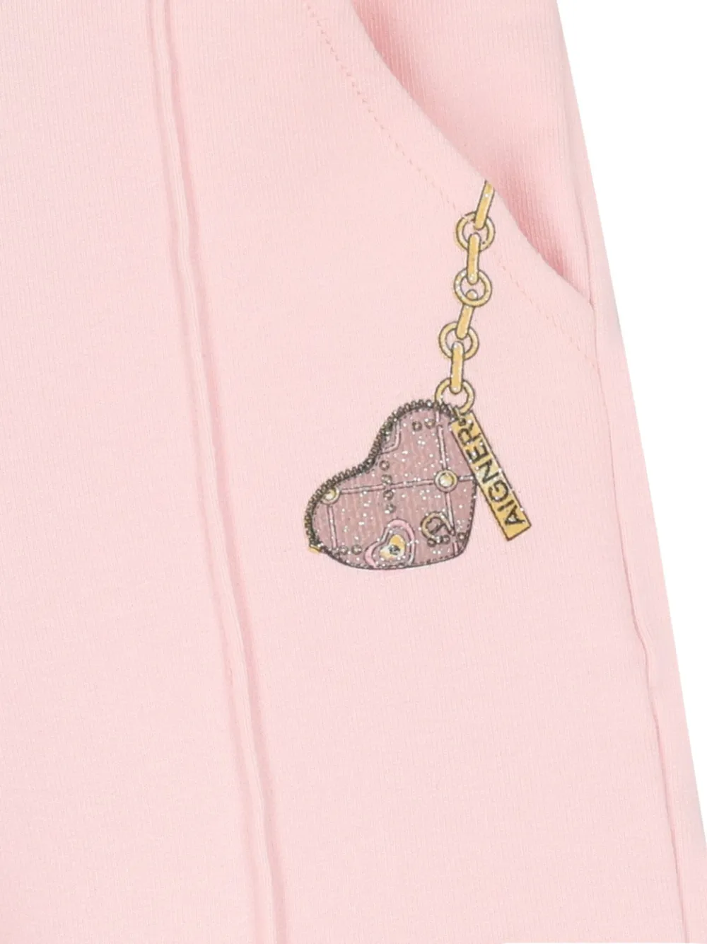 Aigner Kids heart-print track pants | Tracksuit Bottoms | Image 2