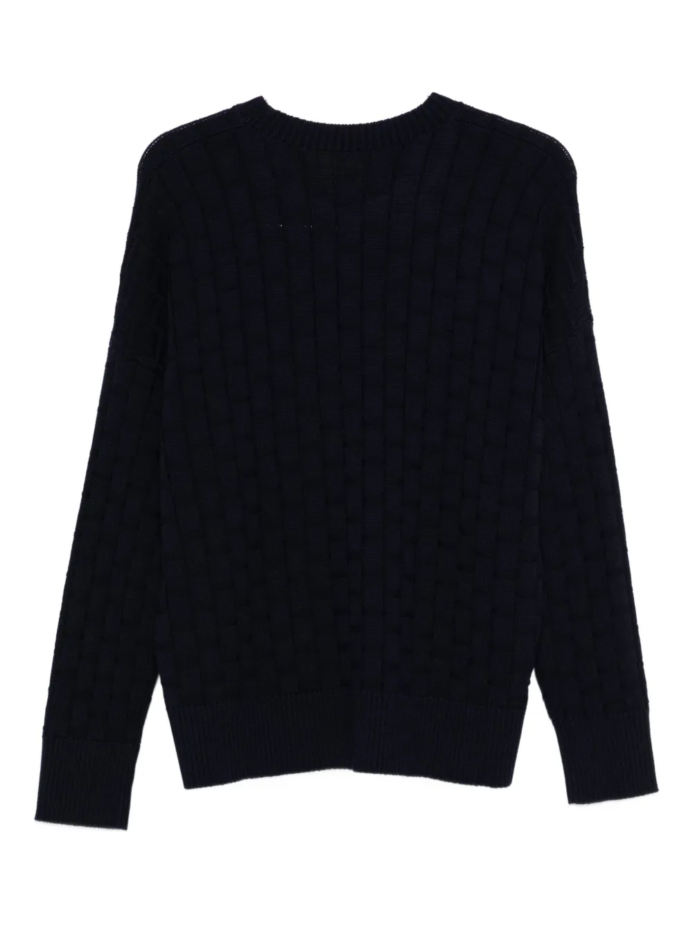 Plan C quilted crew-neck sweater | Knitted Sweaters | Image 2