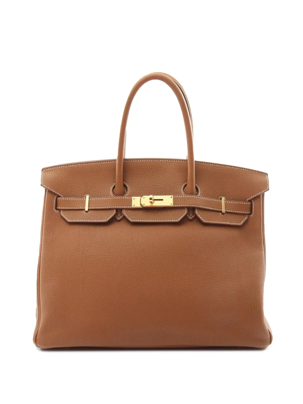 Hermès Pre-Owned 2023 Togo Birkin Retourne 35 handbag - ブラウン Hermès Pre-Owned 2023 Togo Birkin Retourne 35 handbag - ブラウン
