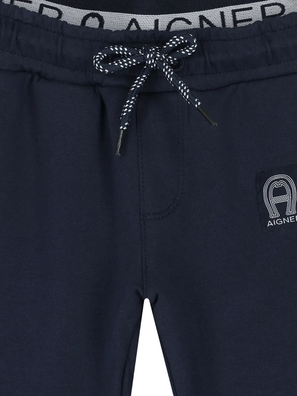 Aigner Logo-detail Side-stripe Tracksuit Bottoms In Blue