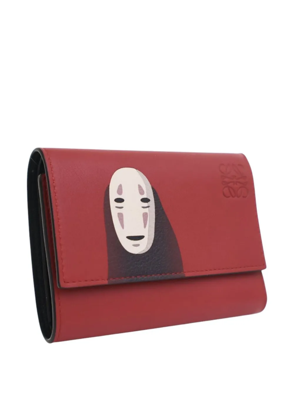 Pre-owned Loewe 2021 Studio Ghibli Spirited Away Kaonashi No Face Leather Wallet Small Wallets In Multi