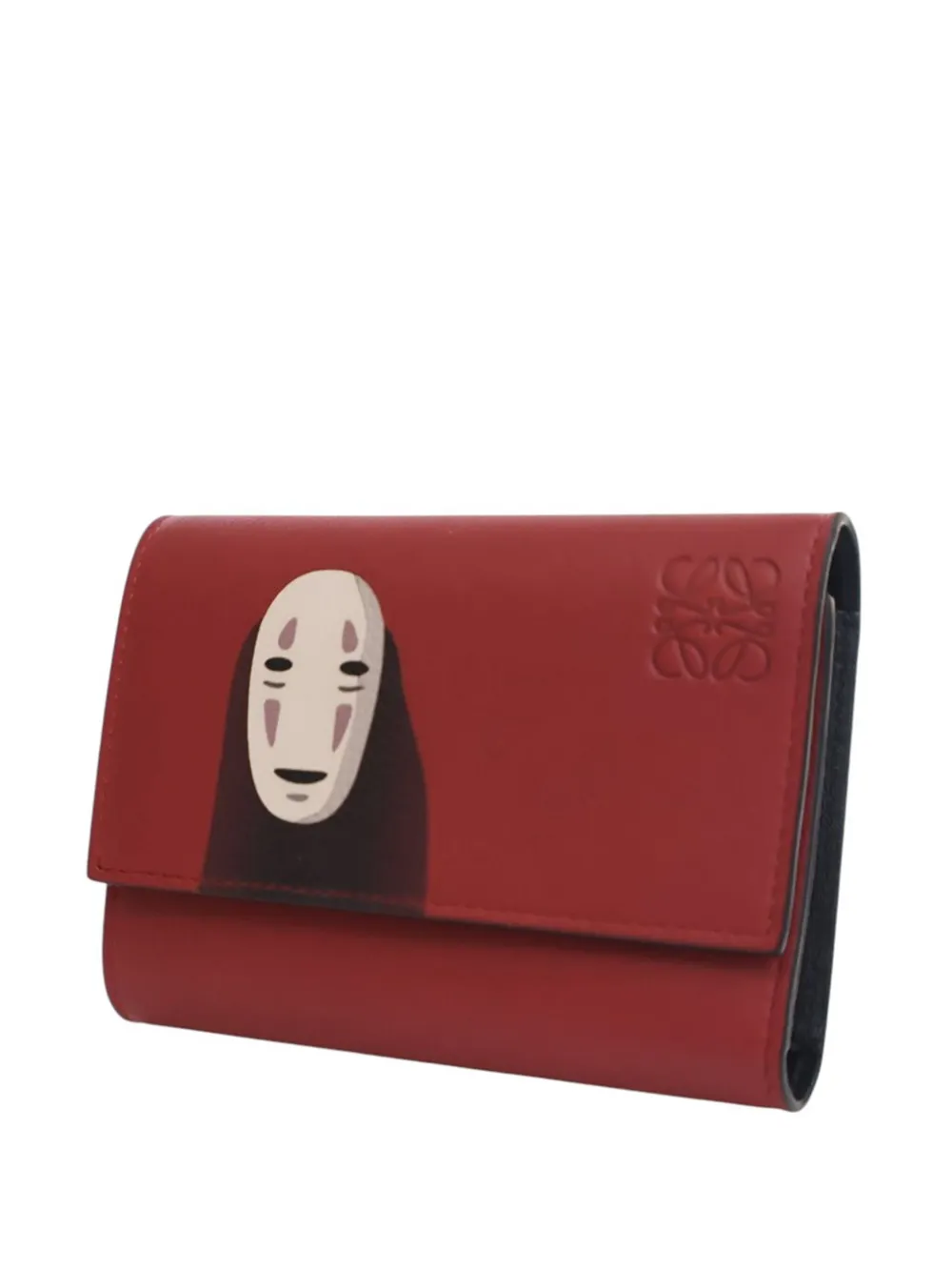 Pre-owned Loewe 2021 Studio Ghibli Spirited Away Kaonashi No Face Leather Wallet Small Wallets In Multi