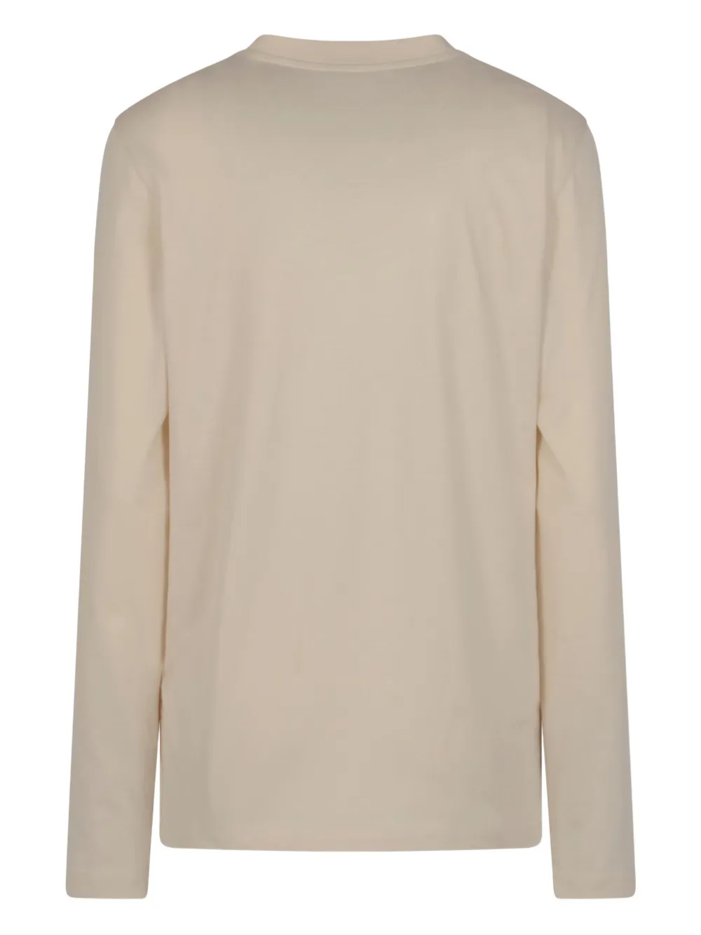Moncler Long-sleeved T-shirt In Brown