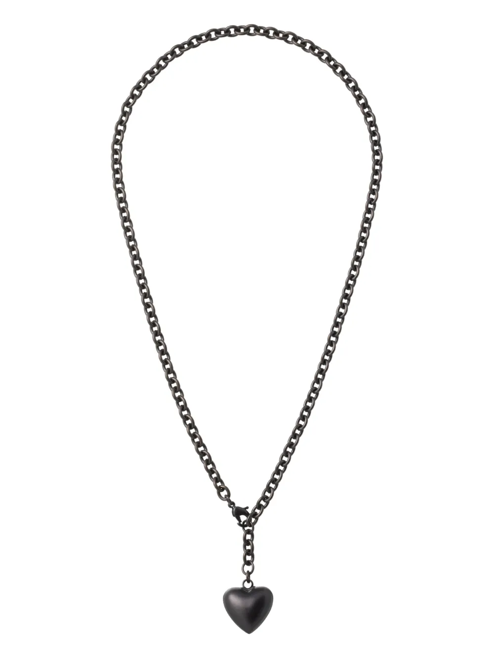 Roxanne Assoulin The Mini Puffy heart necklace | Black | Image 1