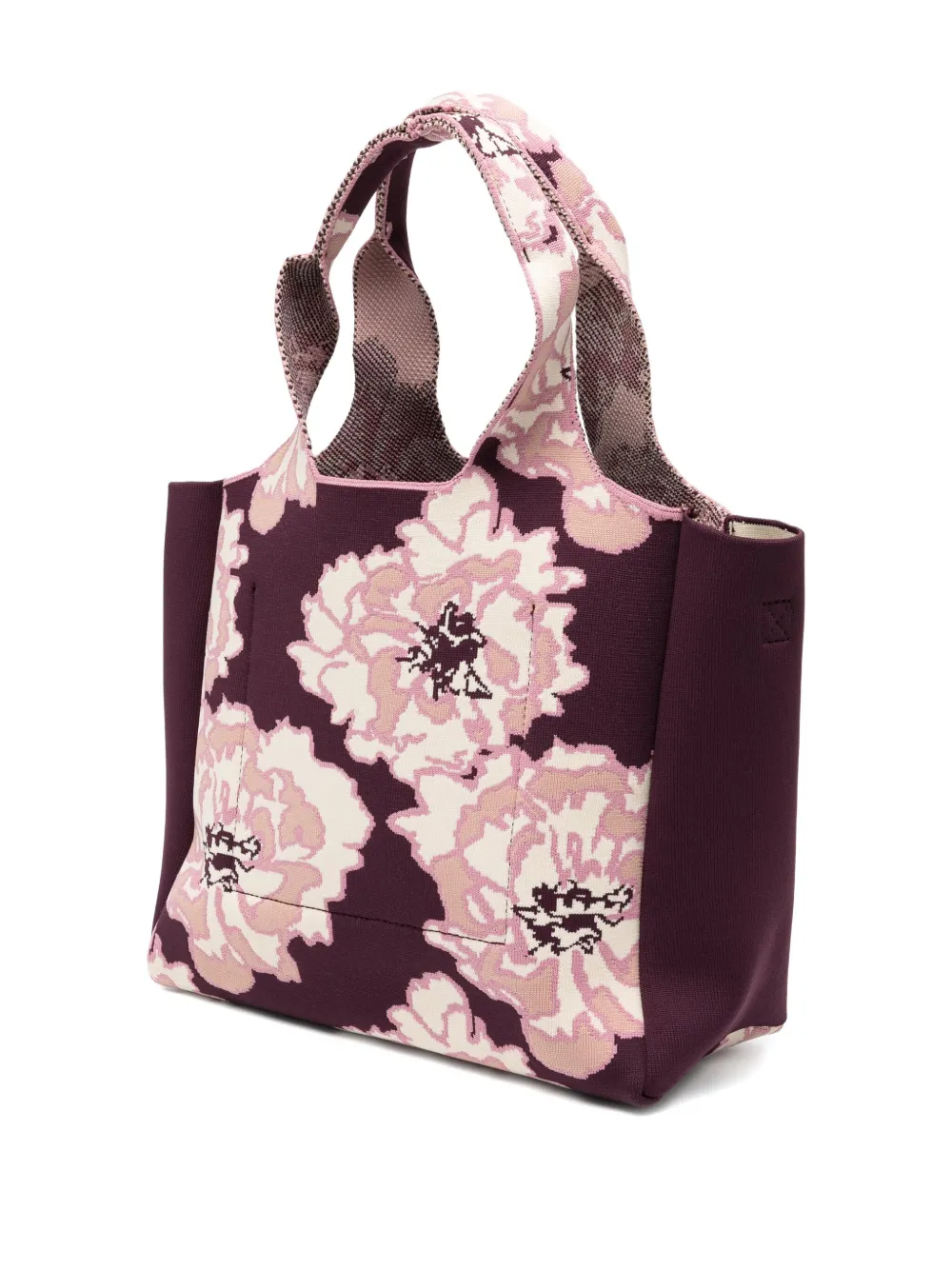 Ted Baker Shopper met geborduurde bloemen - Paars