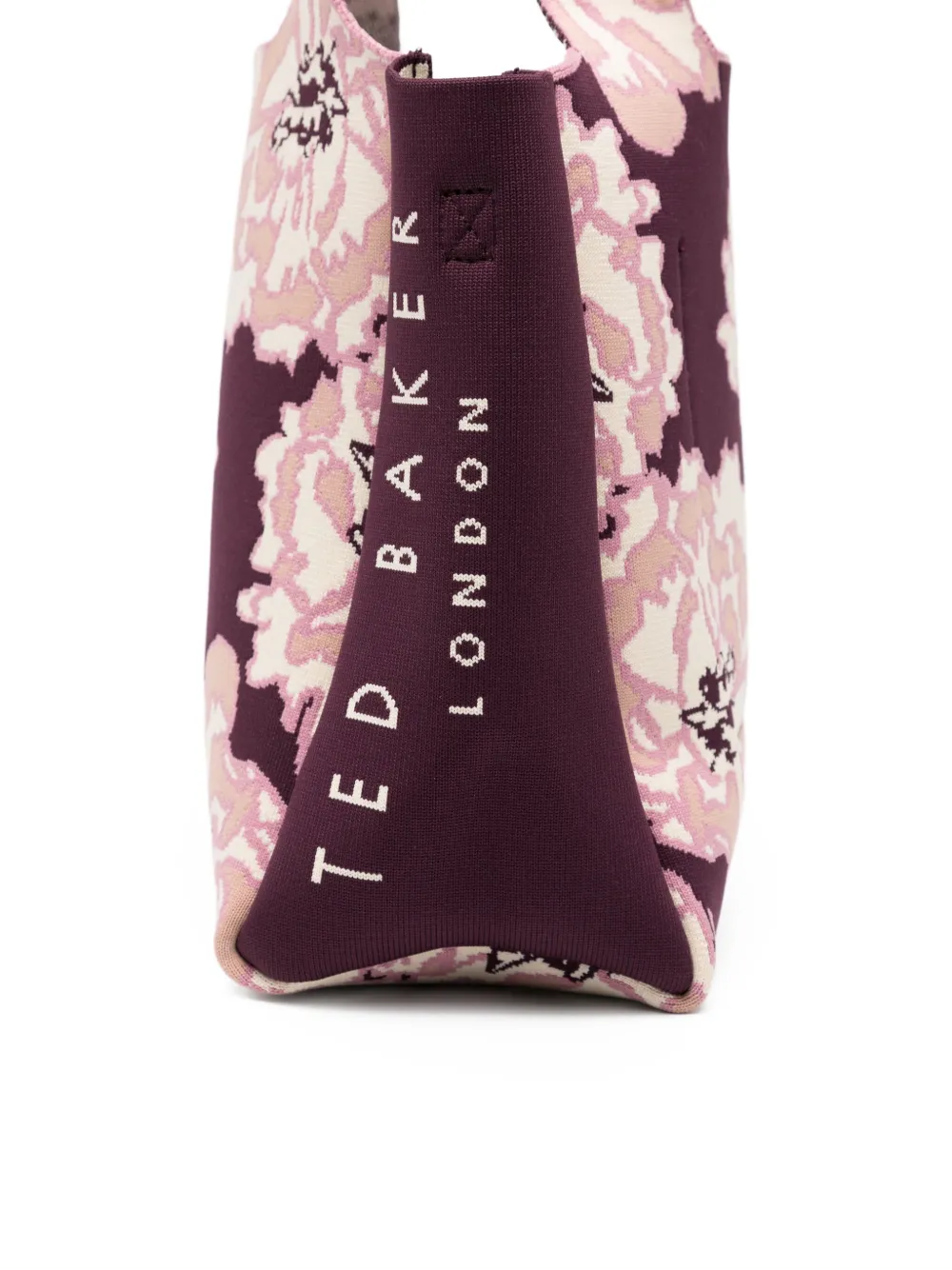 Ted Baker Shopper met geborduurde bloemen Paars