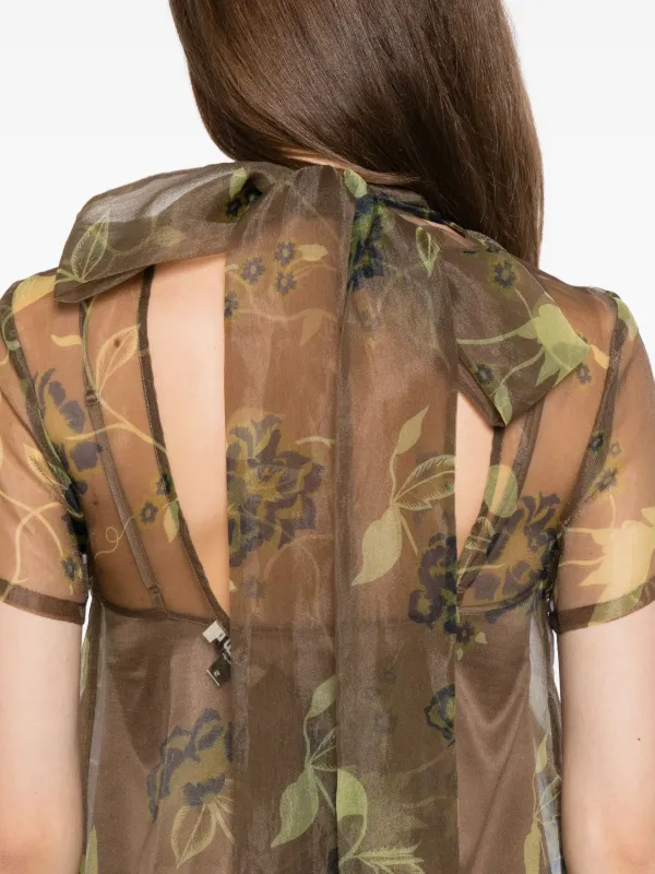 STAUD Calluna Dress | Brown | FARFETCH