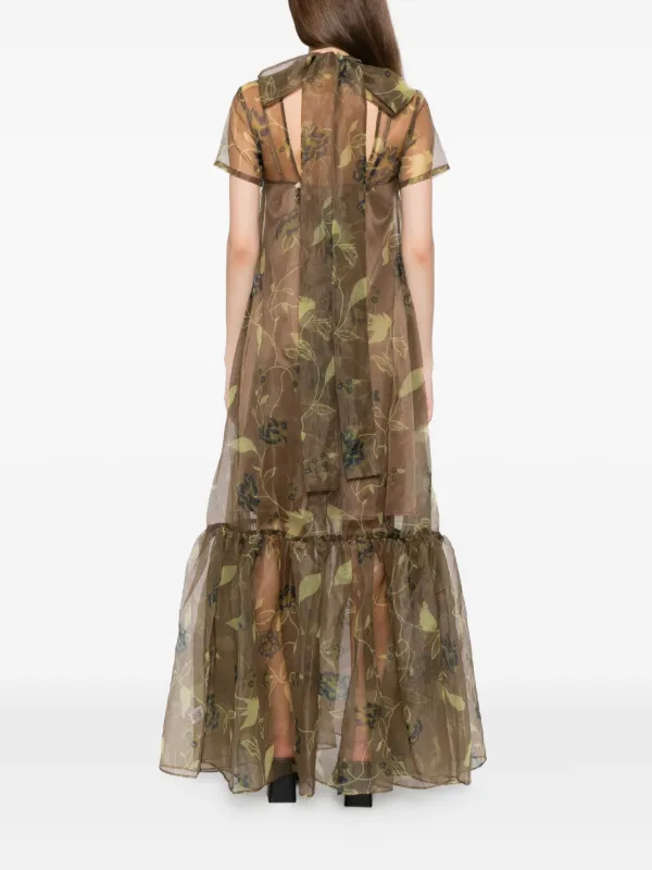 staud calluna dress brown | Blue dress