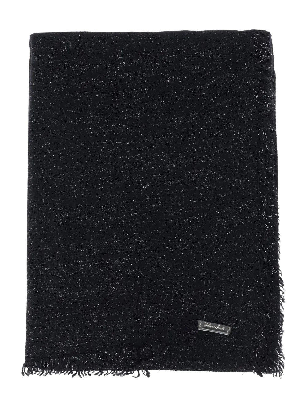 Faliero Sarti fringed scarf | Black | Image 1