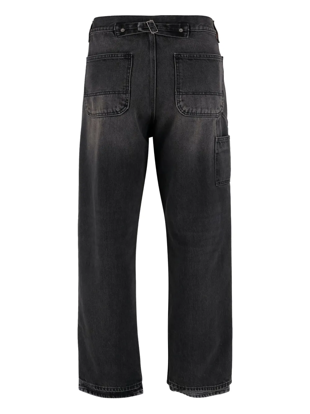 Haikure Broek met opgestikte zak - Zwart