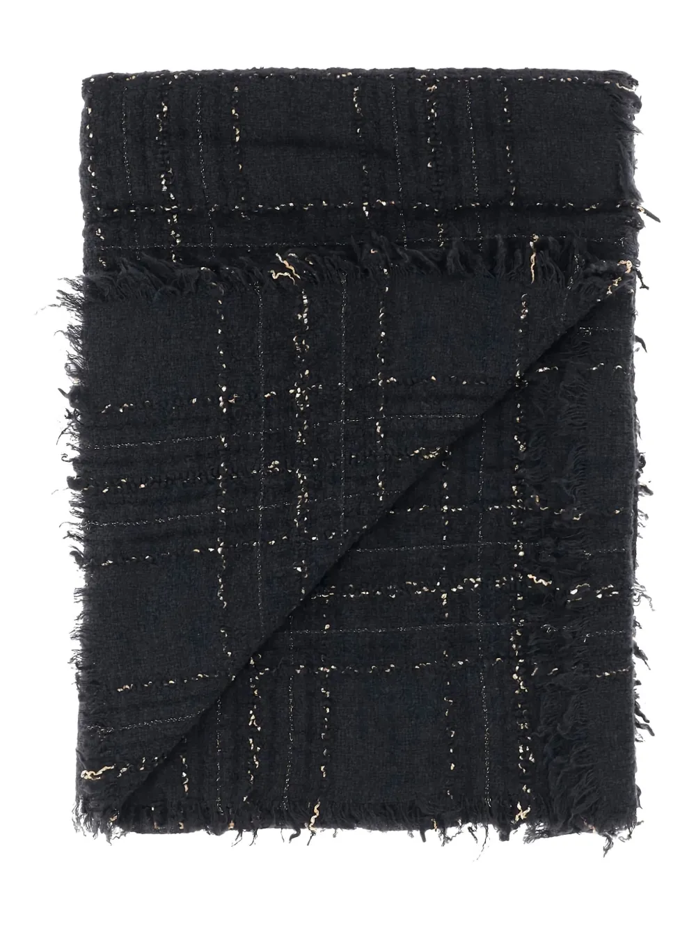 Faliero Sarti checked scarf - Zwart