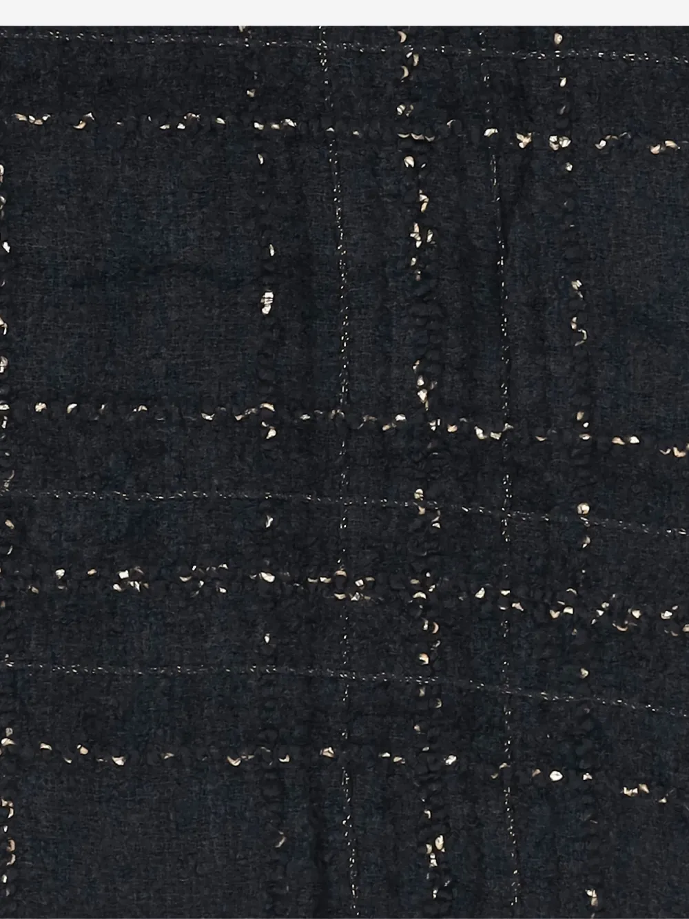 Faliero Sarti Geruite sjaal Zwart