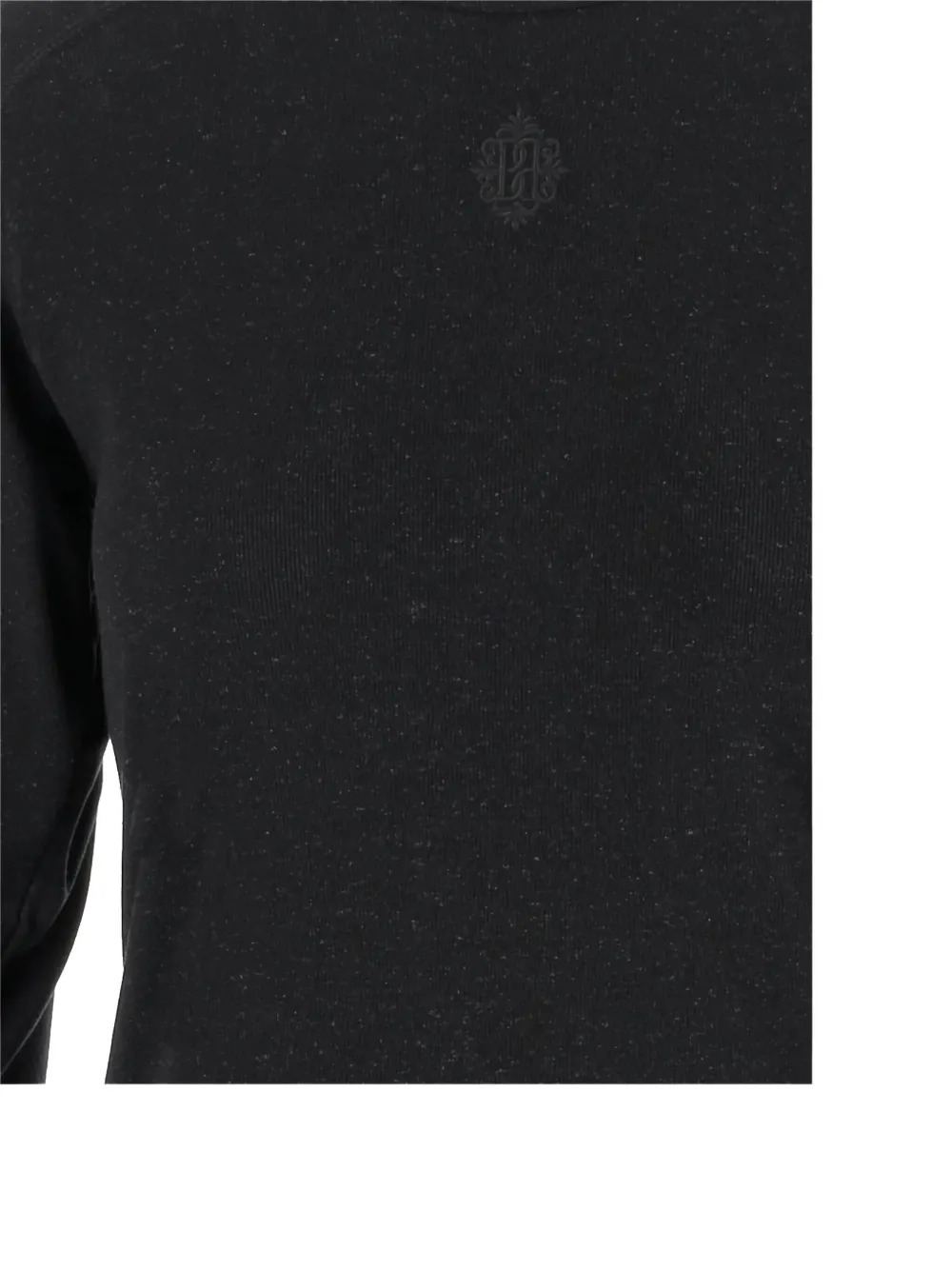 By Malene Birger Sweater met geborduurd logo Zwart