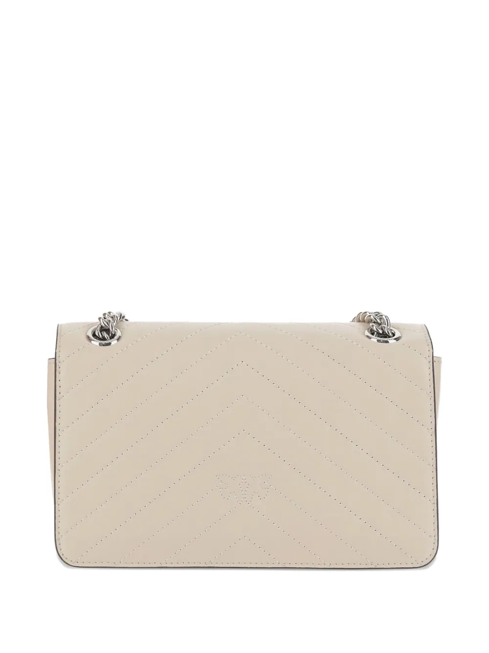 PINKO Classic Love quilted shoulder bag - Beige