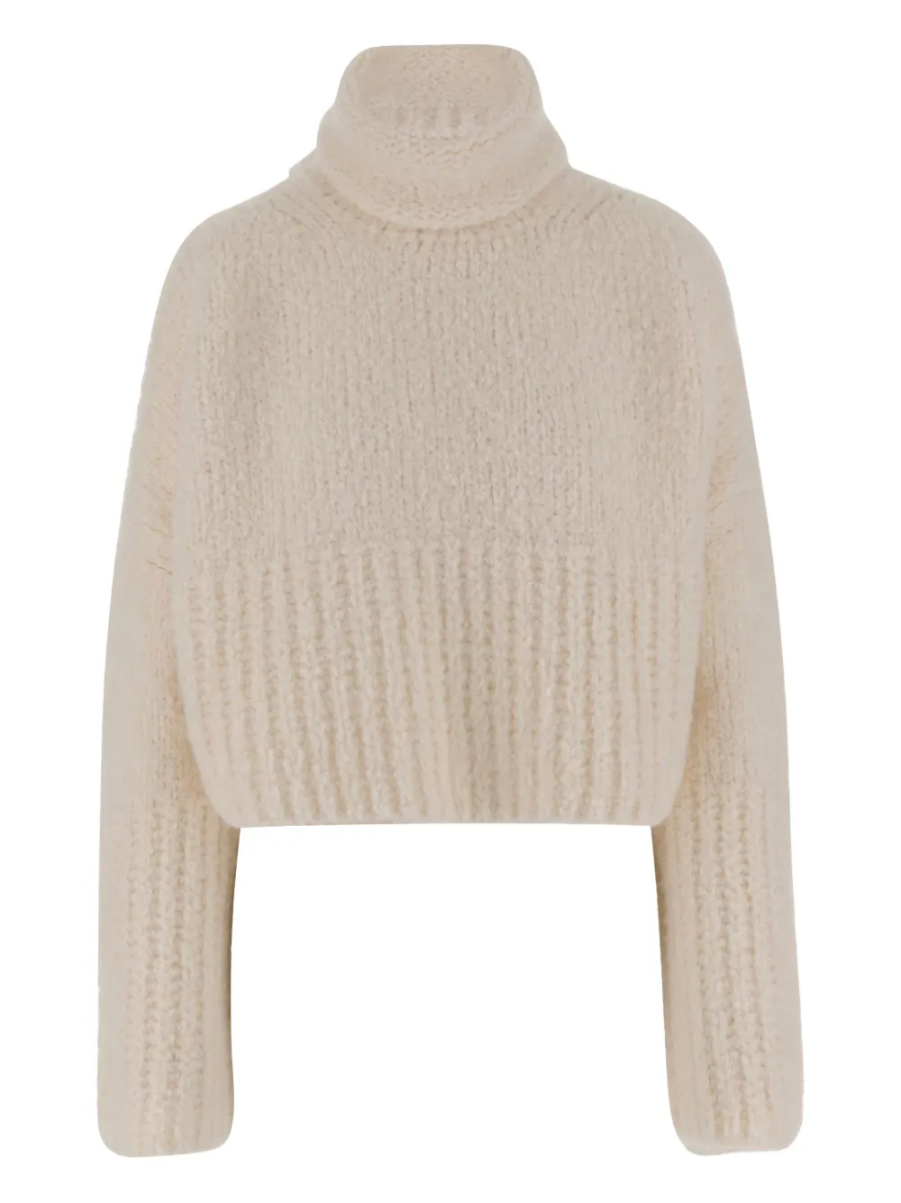 SA SU PHI ribbed turtleneck sweater | White | Image 1