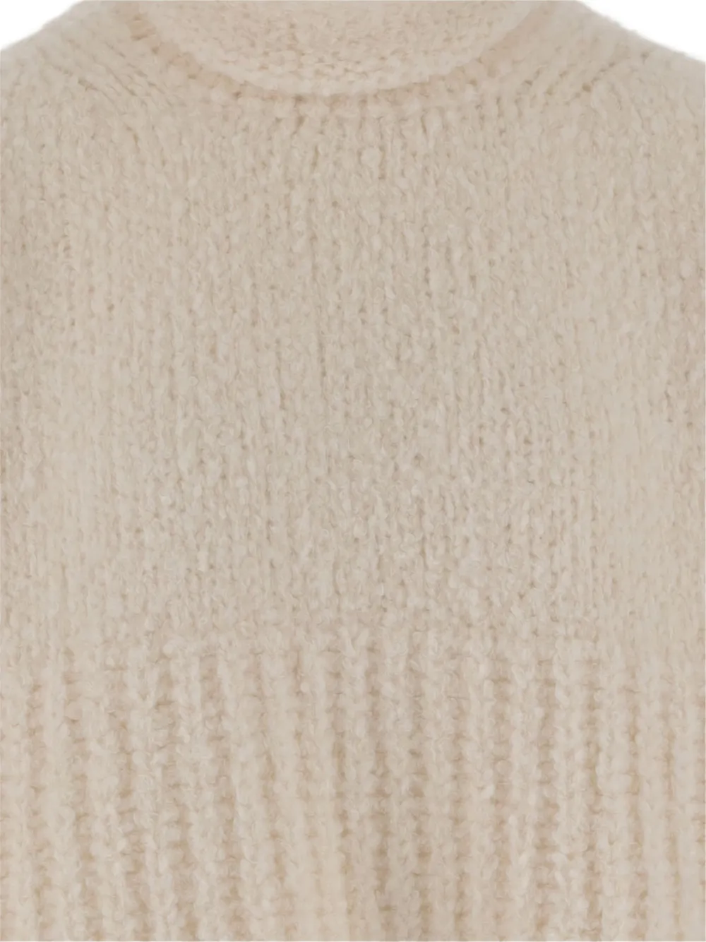 Sa Su Phi Ribbed Turtleneck Sweater In Neutral