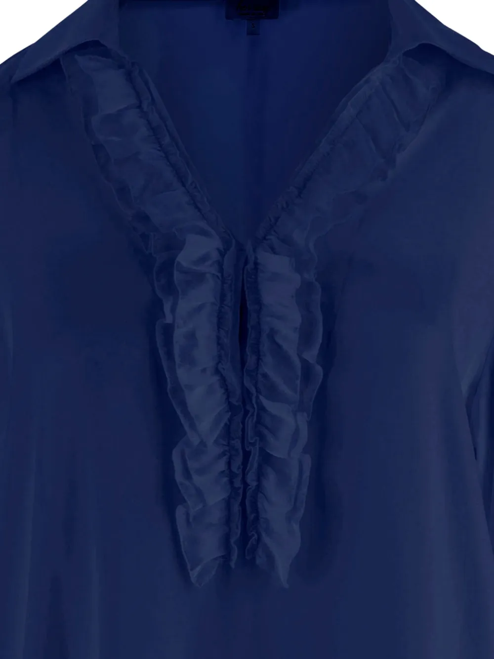 Her Shirt Shirt met ruches - Blauw