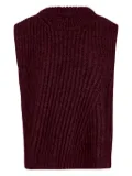 SA SU PHI ribbed tank top - Red