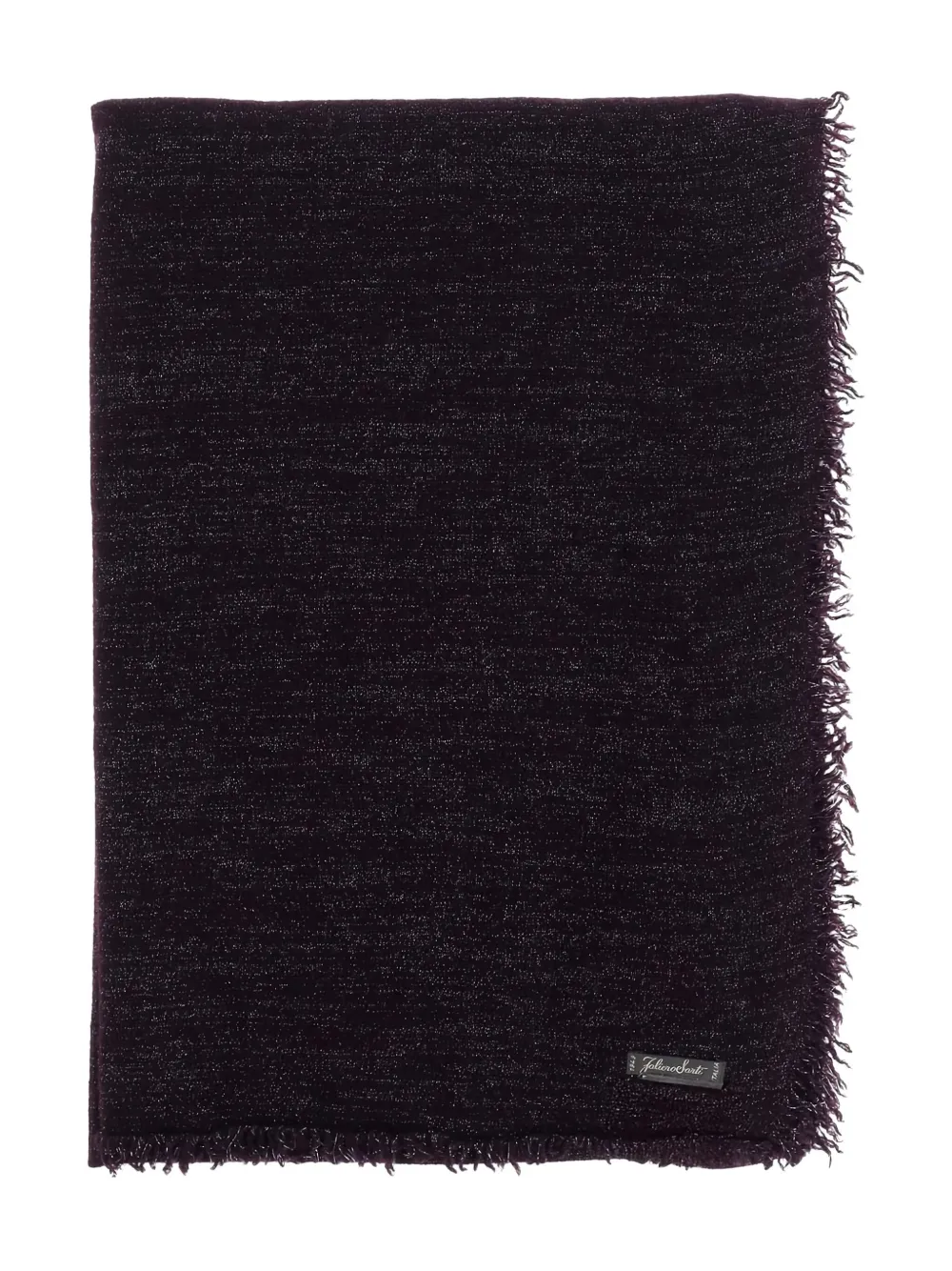Faliero Sarti fringed scarf | Purple | Image 1