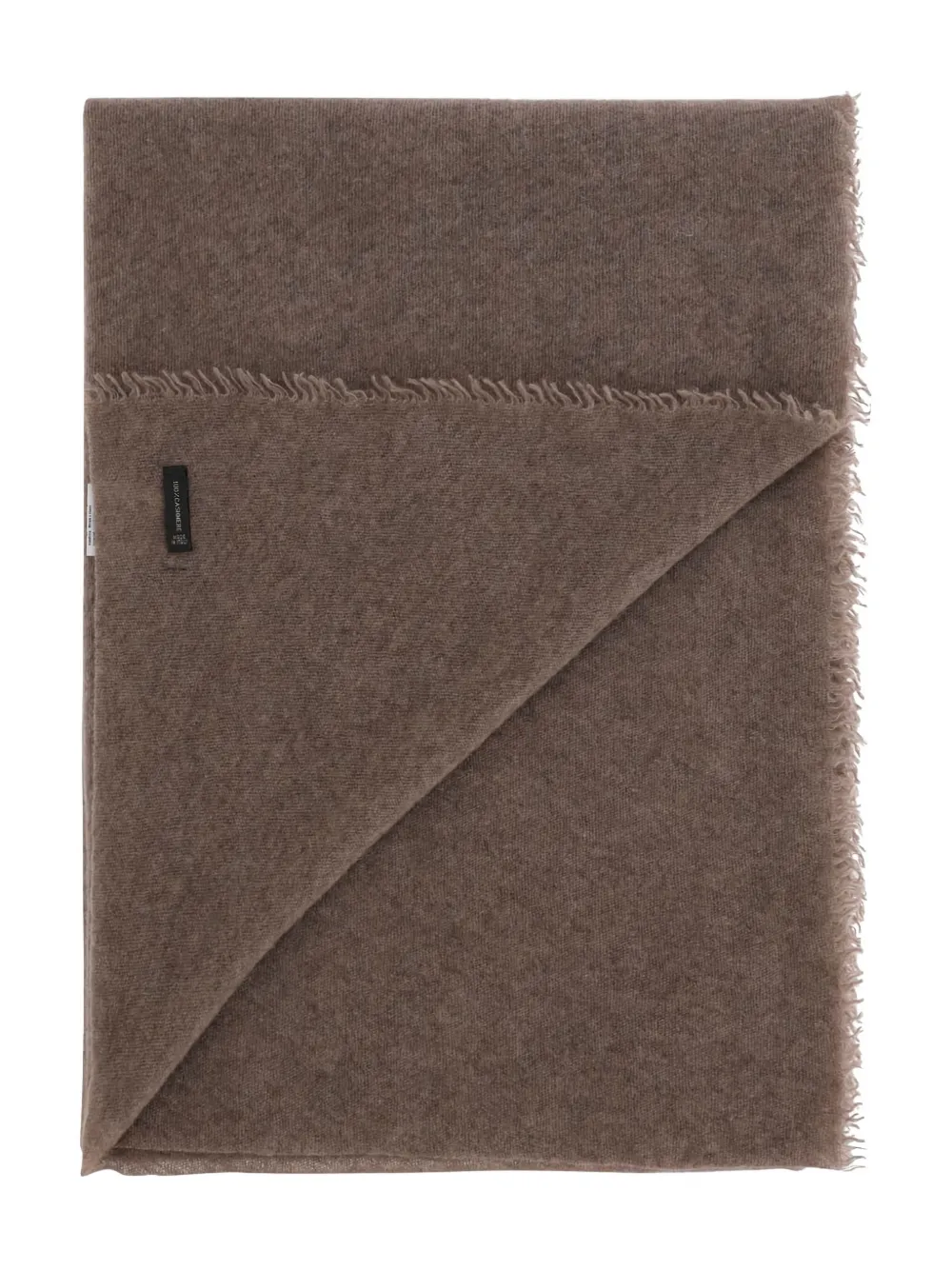 Faliero Sarti frayed-edge scarf - Bruin
