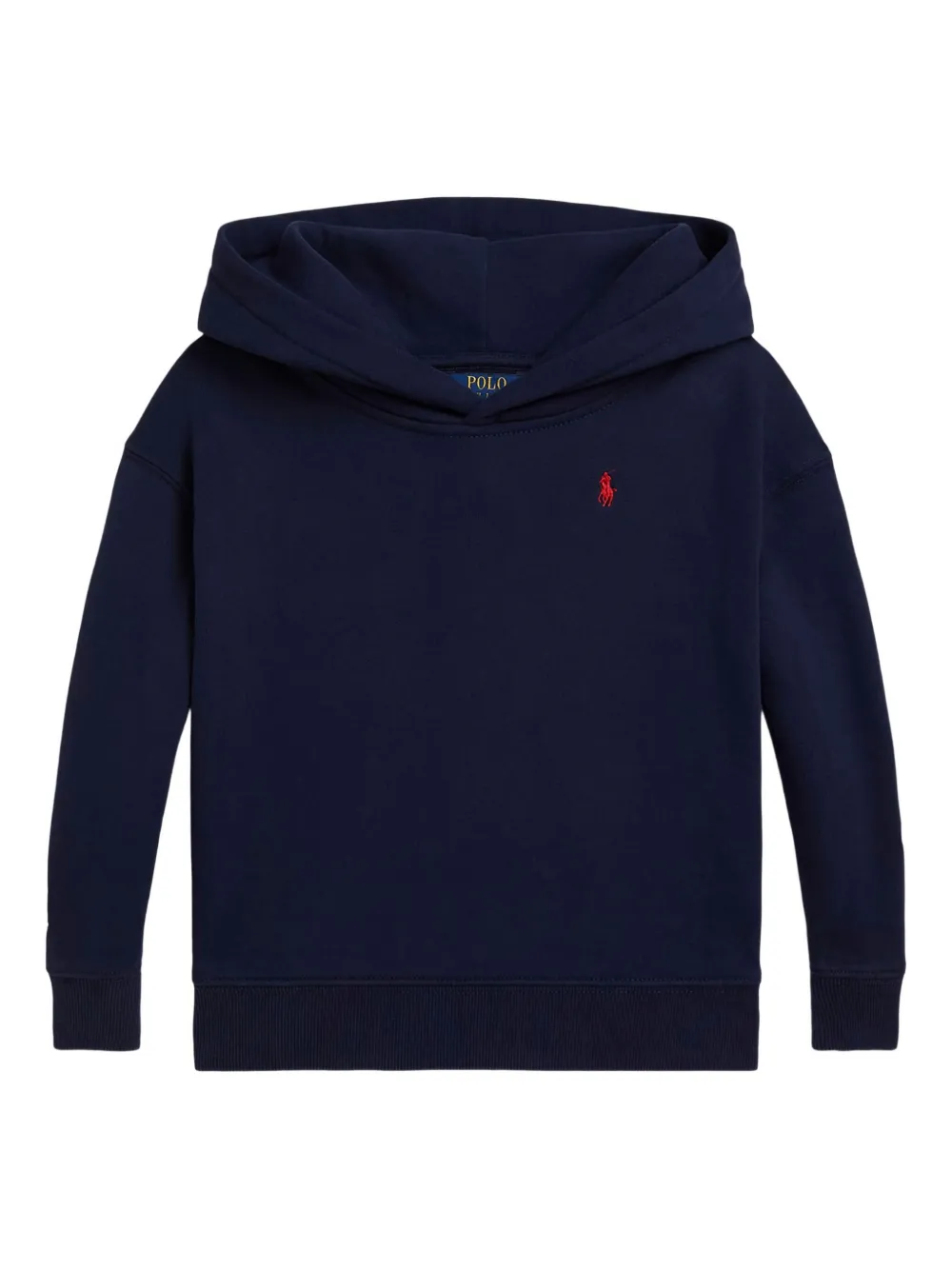 Polo Ralph Lauren Logo-tape Hoodie In Blue