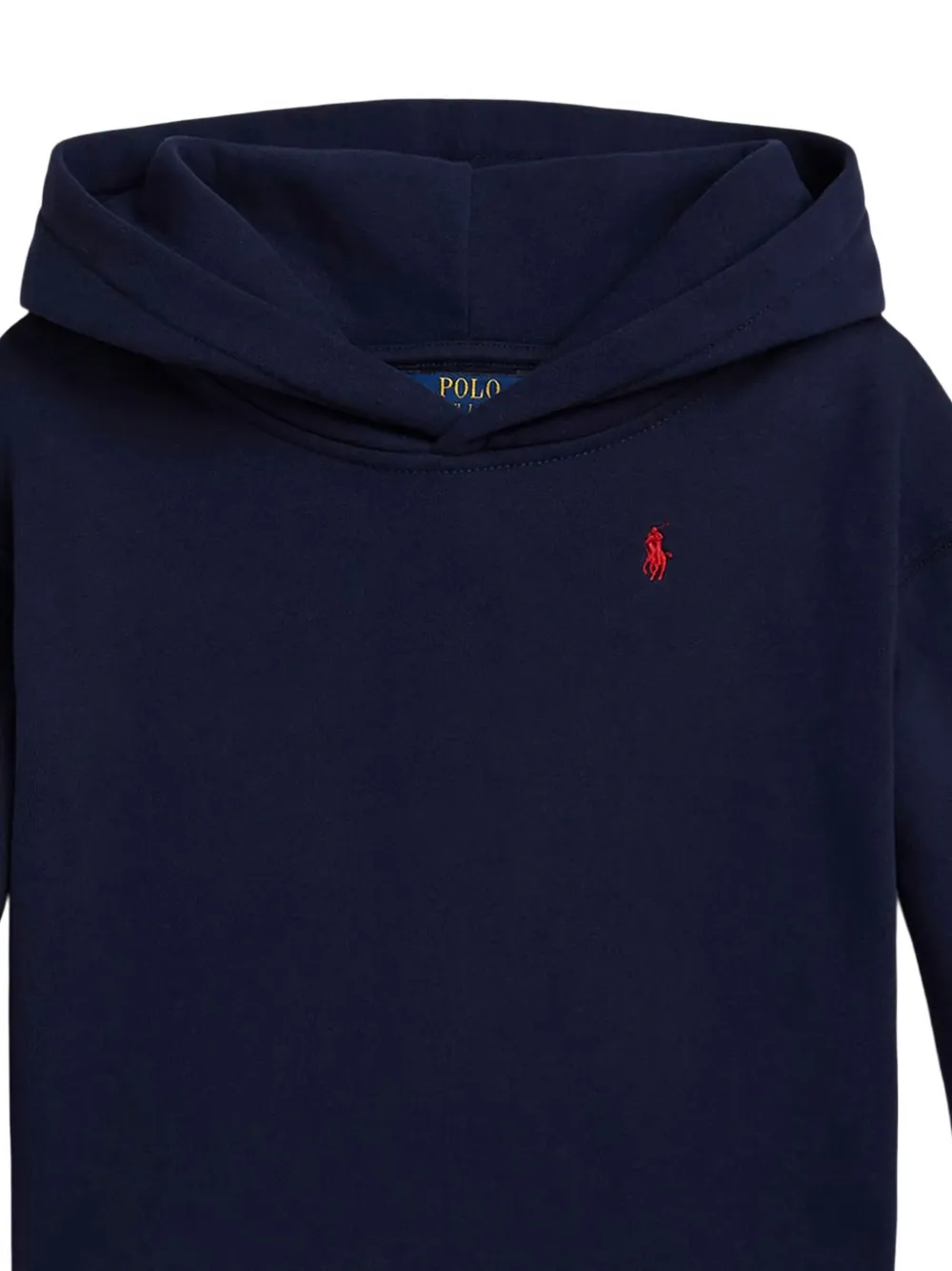 Polo Ralph Lauren Logo-tape Hoodie In Blue