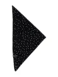 PINKO crystal-embellished knitted scarf - Black