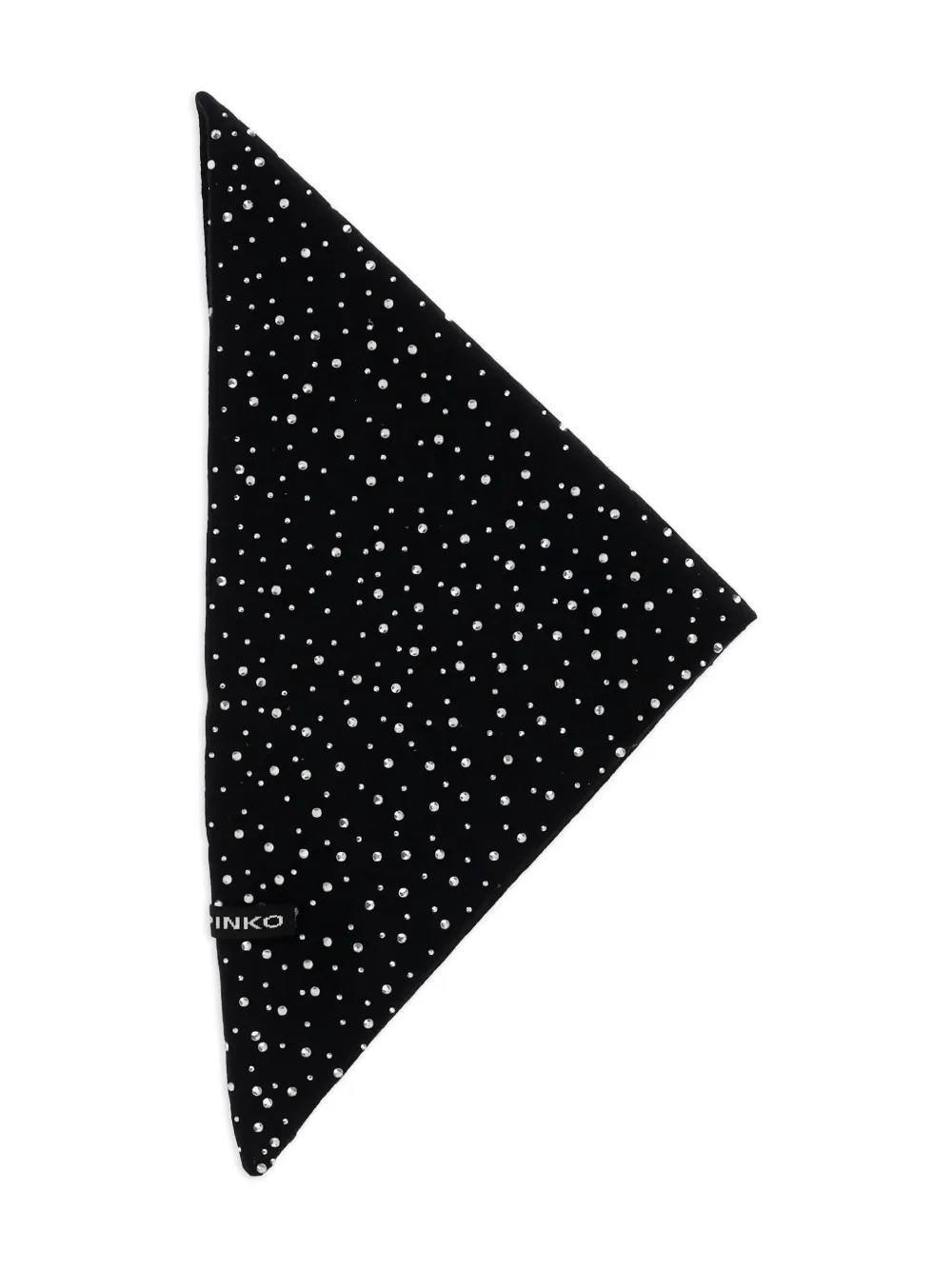 PINKO crystal-embellished knitted scarf | Black | Image 1