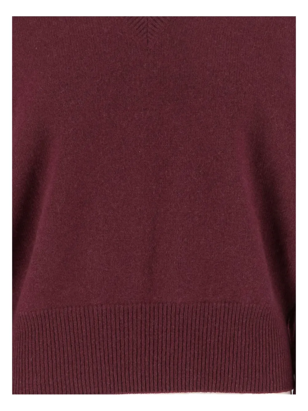 Sa Su Phi Lavinia V Neck Cashmere Sweater In Red