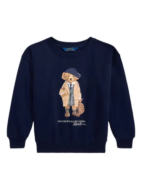 POLO RALPH LAUREN KIDS bear-print crew-neck sweatshirt