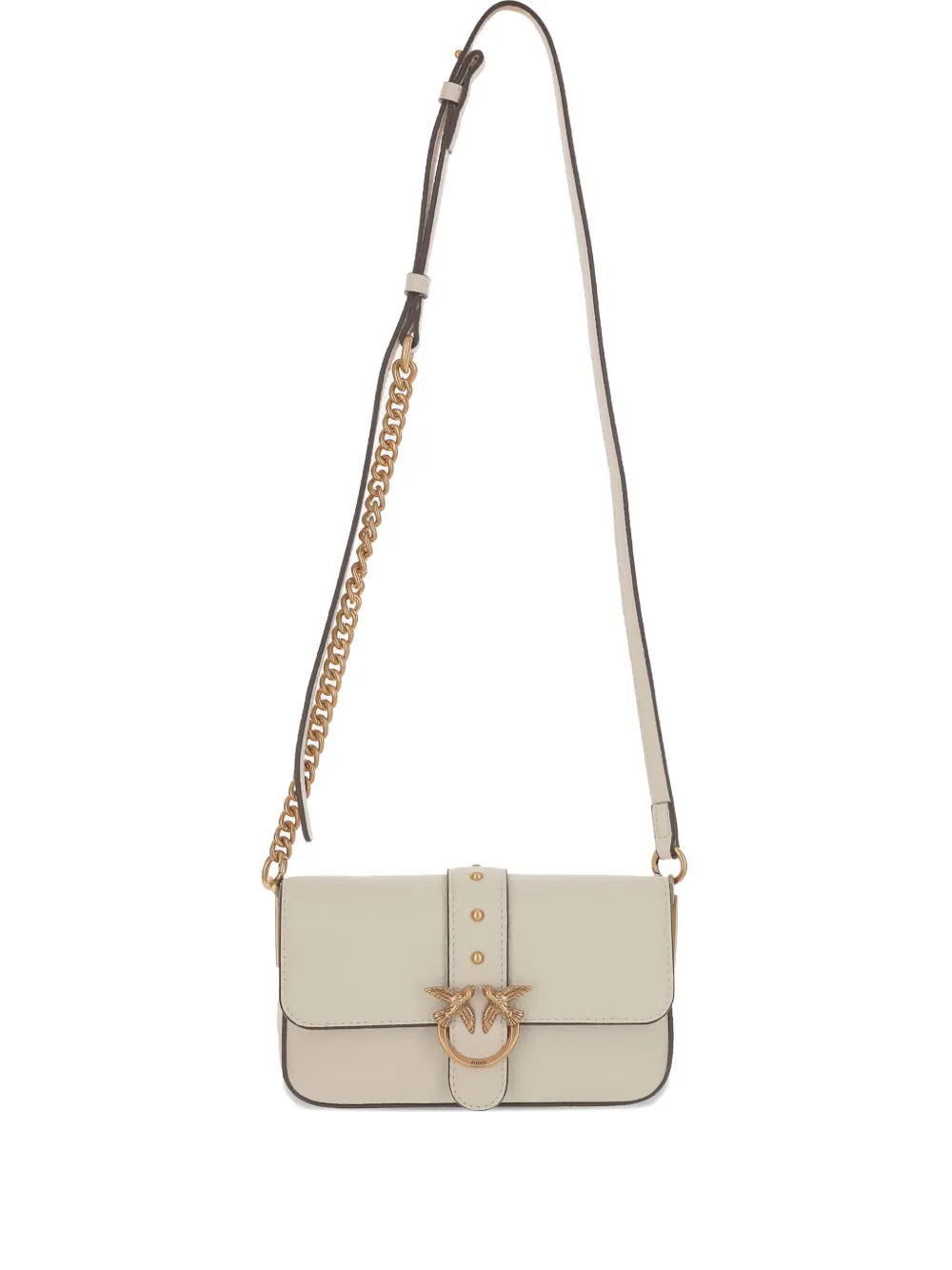 PINKO Classic Love mini crossbody bag - ホワイト PINKO Classic Love mini crossbody bag - ホワイト