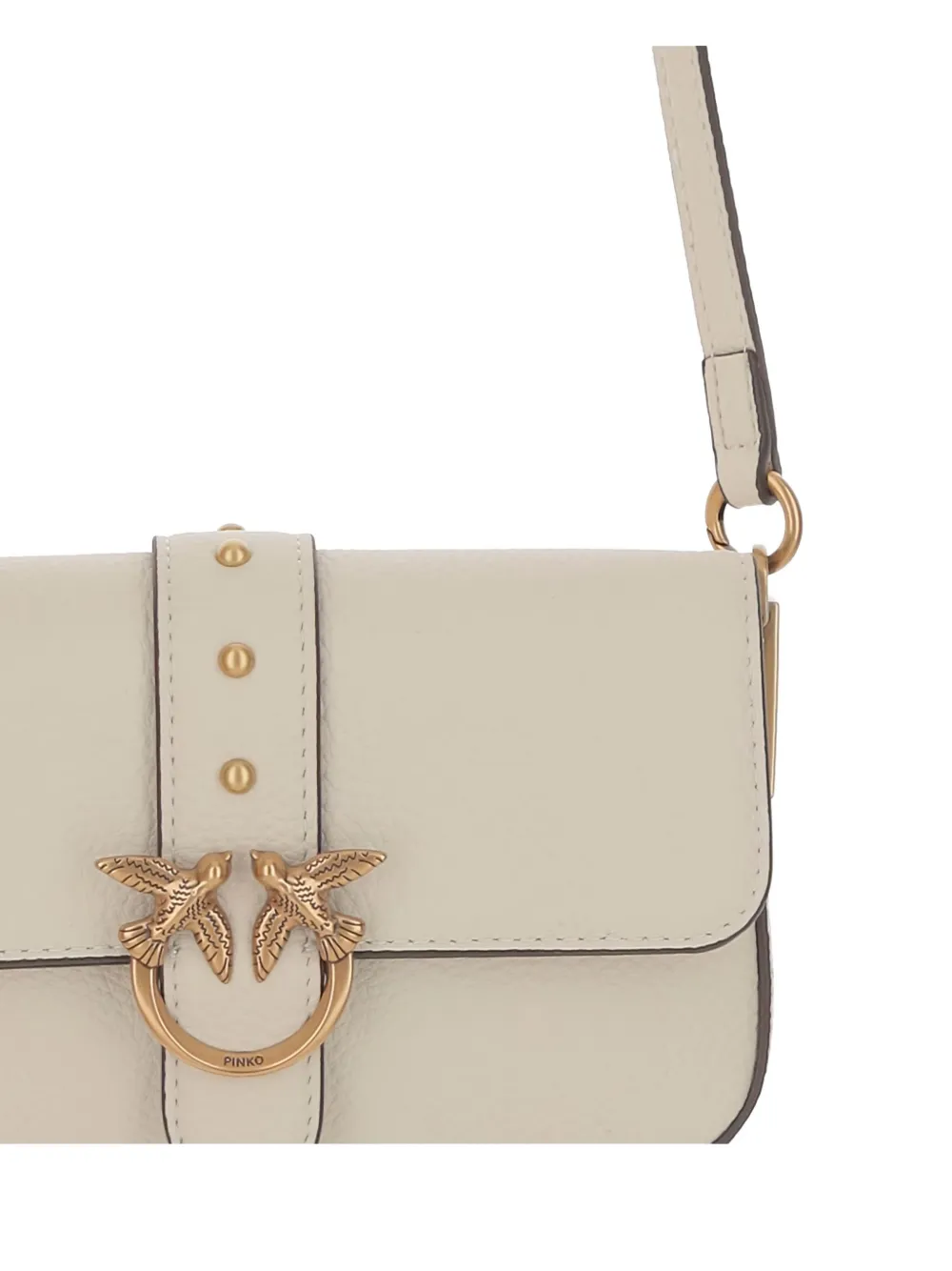 Pinko Classic Love Mini Crossbody Bag In White