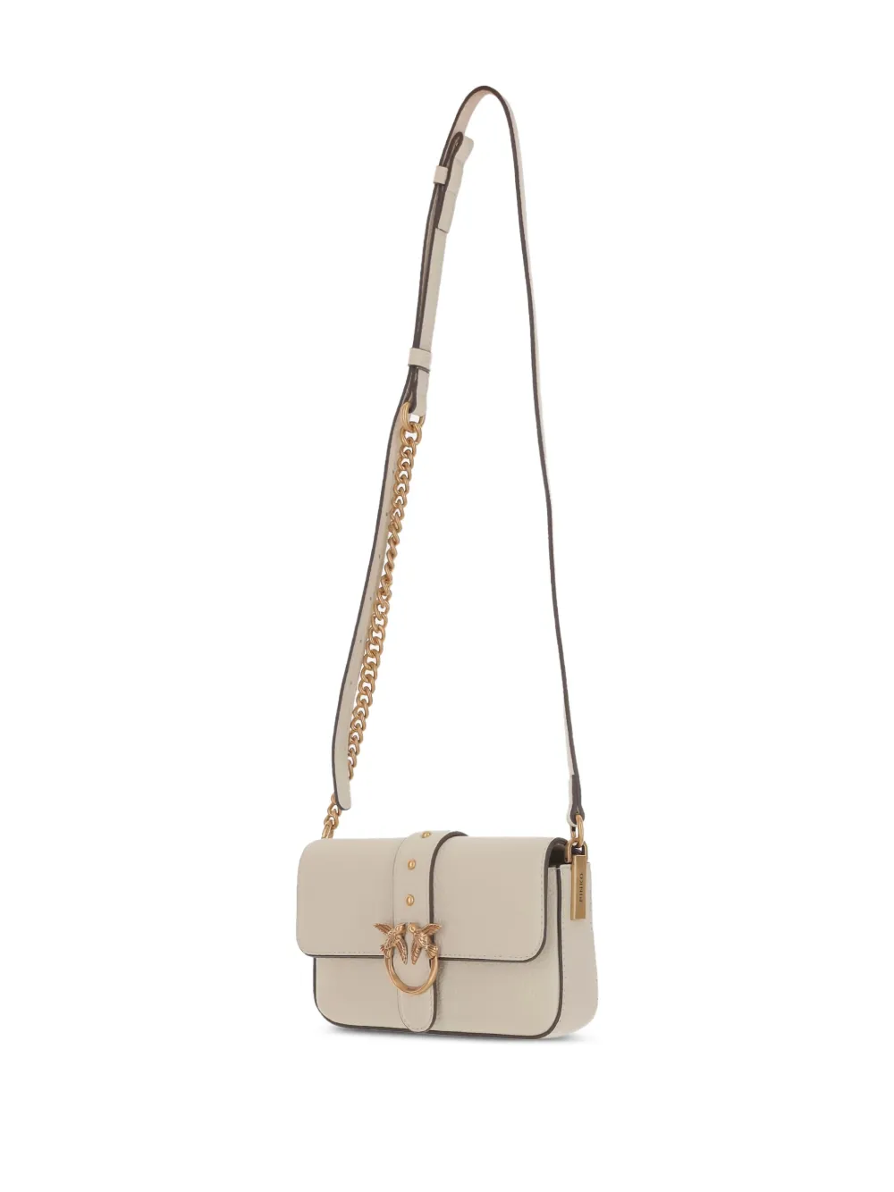 PINKO Classic Love mini-crossbodytas Wit