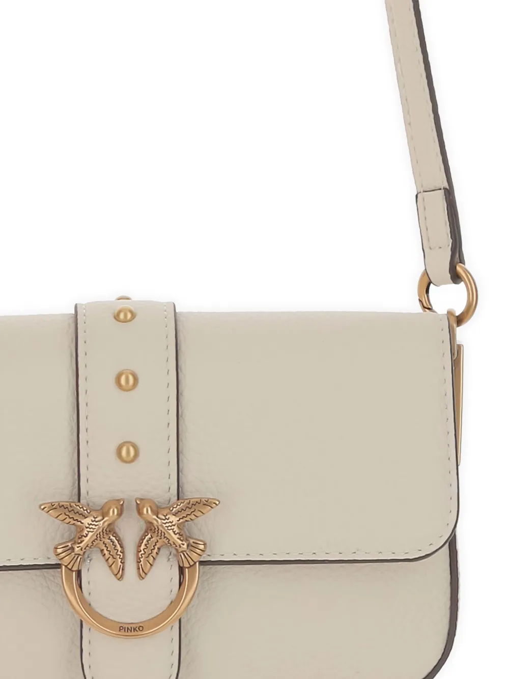 PINKO Classic Love mini-crossbodytas Wit