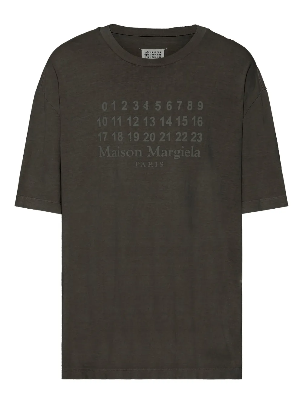 Maison Margiela print T-shirt - グレー Maison Margiela print T-shirt - グレー