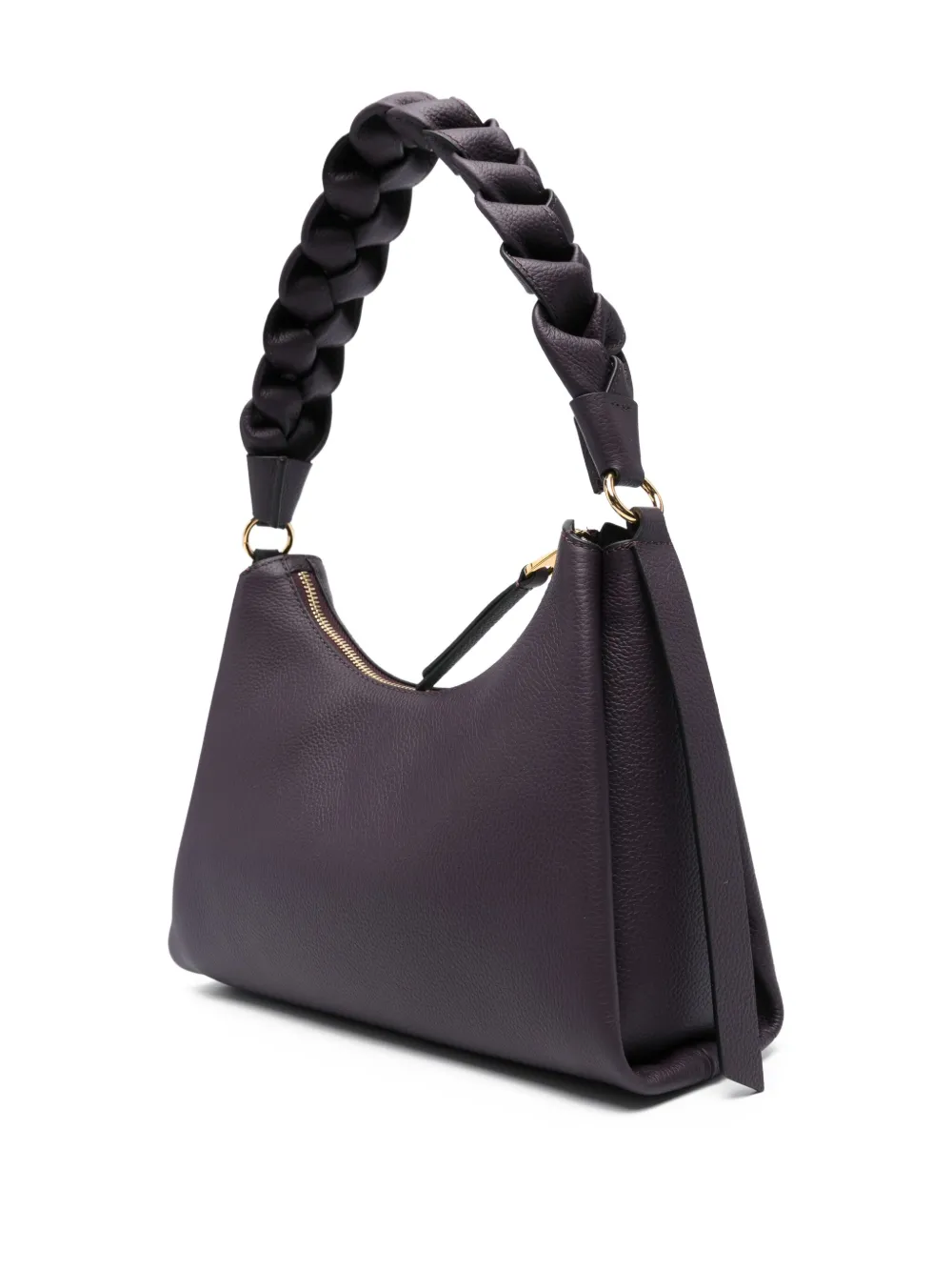 Coccinelle Kleine Boheme schoudertas met gevlochten handvat Rood