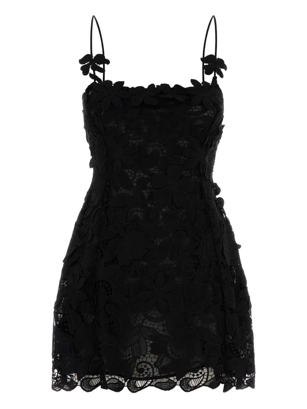 Blumarine lace mini dress - ブラック Blumarine lace mini dress - ブラック