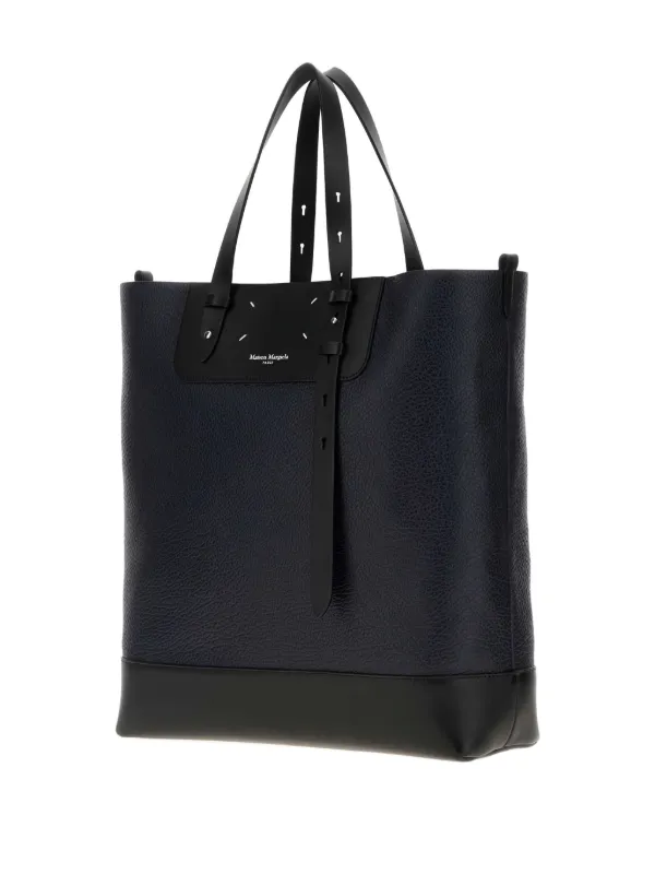 Maison Margiela レザー トートバッグ Maison Margiela レザー トートバッグ | ブルー | FARFETCH JP