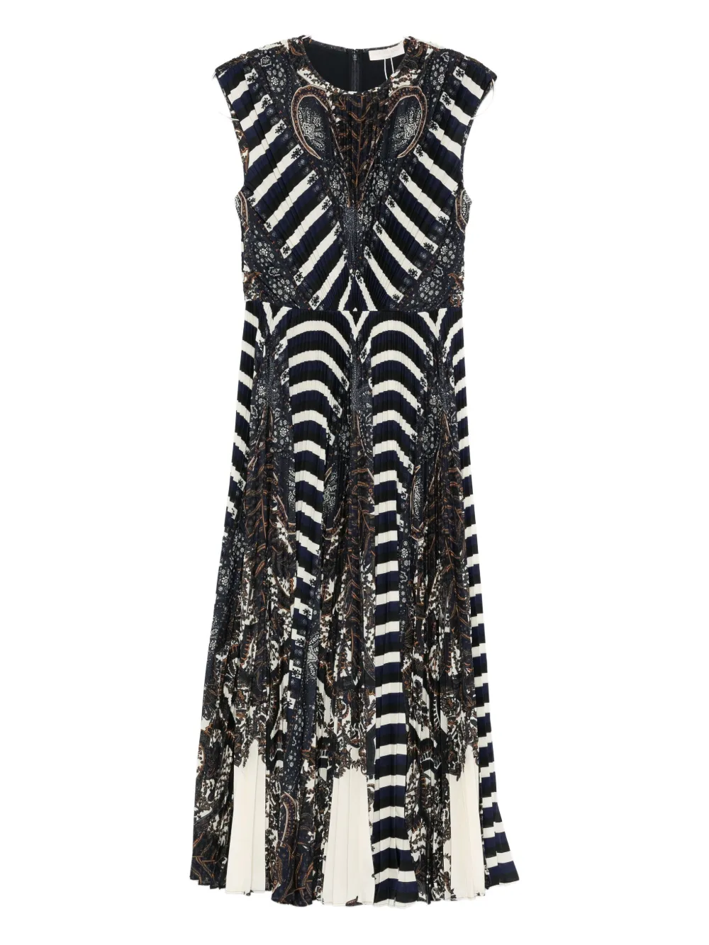 Ulla Johnson Violeta multi-pattern pleated dress | Black | Image 1